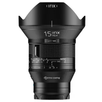 Objetivo fijo gran angular Irix 15mm f/2.4 para Sony E full frame