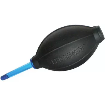 Lenspen HB-1 Perilla de aire para la limpieza óptica, bola de silicona, boquilla antirrayaduras, negro con punta roja