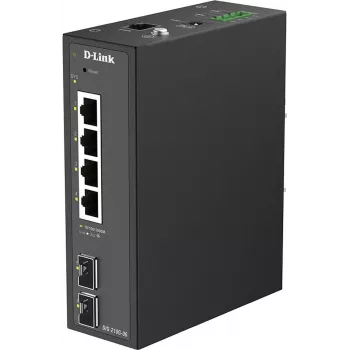 D-Link DIS-210G-06 Switch industrial Smart Managed con 4 puertos Gigabit Ethernet y 2 ranuras SFP