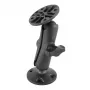 RAM Mounts B-Size brazo de doble rótula con dos bases redondas set de montaje