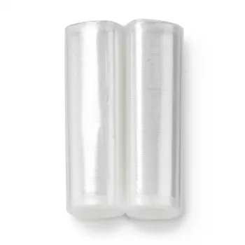 MagicVac 2 rollos de film para envasado al vacío, 15 cm x 6 m, 2 rollos, transparente, sin BPA, compatibles universalmente
