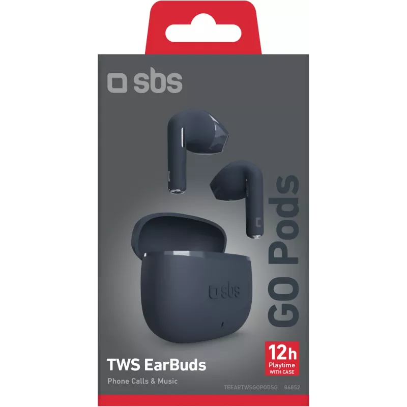 SBS Go Pods auriculares inalámbricos TWS, azul oscuro (TEEARTWSGOPODSG)