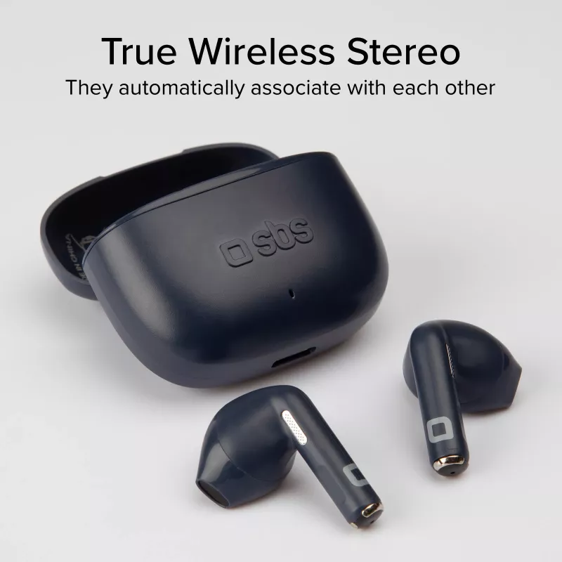 SBS Go Pods auriculares inalámbricos TWS, azul oscuro (TEEARTWSGOPODSG)