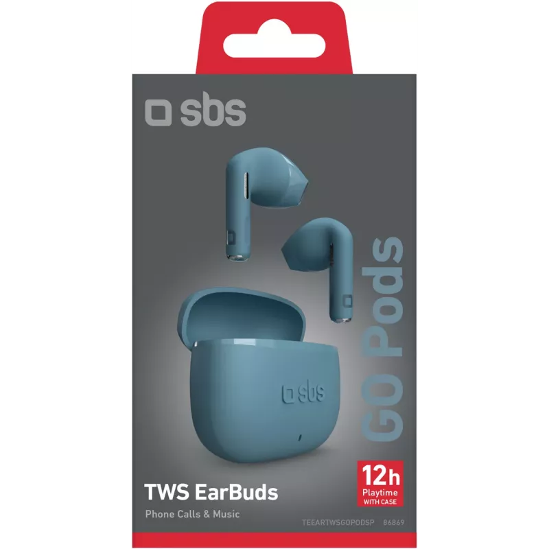 SBS Go Pods auriculares inalámbricos TWS, petróleo (TEEARTWSGOPODSP)