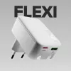 SBS TETRGANUSBTCFOLD20W Cargador de pared plegable GaN USB-C de 20W Blanco