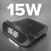 SBS despertador con cargador inalámbrico de 15 W (TEWIRCLOCK)