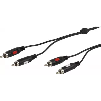 Vivanco cable de audio 2xRCA a 2xRCA 1,5 m (VVA2RCA15MMK)