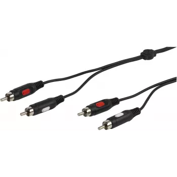 Cable de audio Vivanco 2xRCA a 2xRCA 2.5 m (VVA2RCA25MMK)
