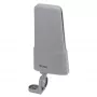 Vivanco VVANOUT42DBG Antena exterior activa para DAB/DAB+ y DVB-T/DVB-T2, 42 dB de ganancia, conector F, Negro/Gris