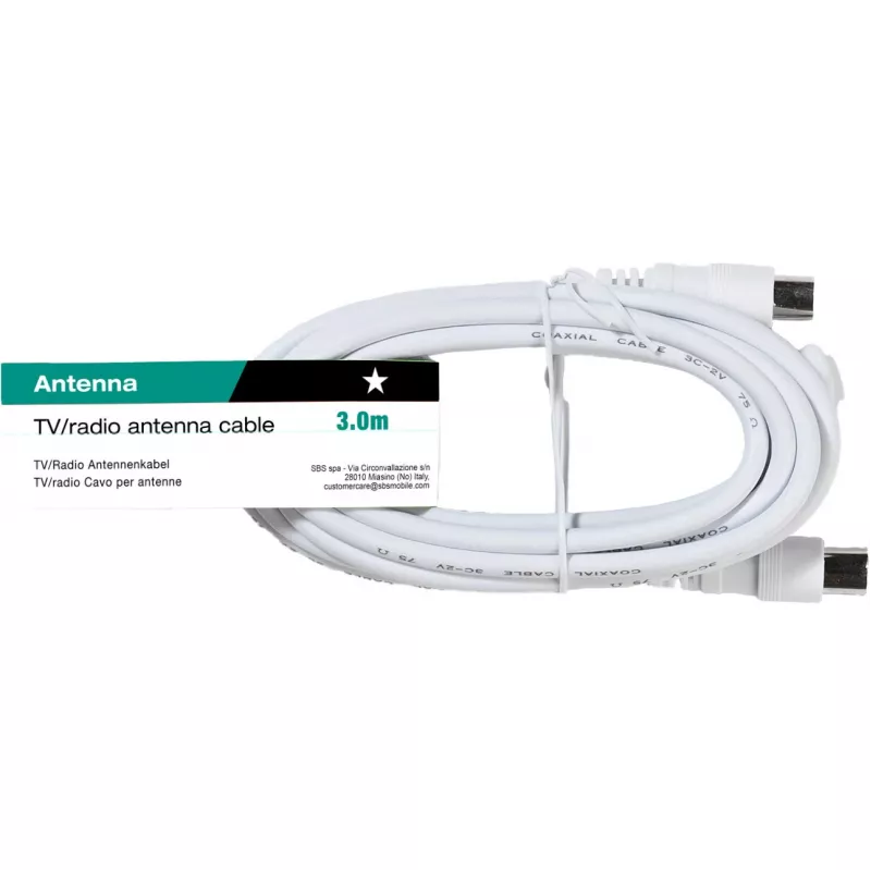 Vivanco cable de antena 3 m, macho–hembra (VVANX30MFW)