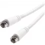 Vivanco cable SAT F de 3 m, blanco (VVSAT30MMNW)