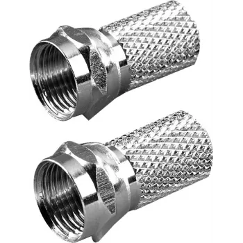 Vivanco conector F para cable de 6,5 mm, 2 unidades (VVSATADAPTF65MM2P)