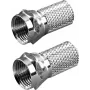 Vivanco conector F para cable de 6,5 mm, 2 unidades (VVSATADAPTF65MM2P)