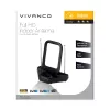 Vivanco VVTVANTLCIRCLE antena interior DVB-T/T2 activa con 28 dB de ganancia, negro