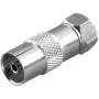 Vivanco adaptador de conector F a toma coaxial (VVSATCOAXSATMF)