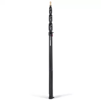 Manfrotto 1004BAC-3 set de 3 pies de luz de 4 secciones con amortiguación neumática (pack de 3, negro)