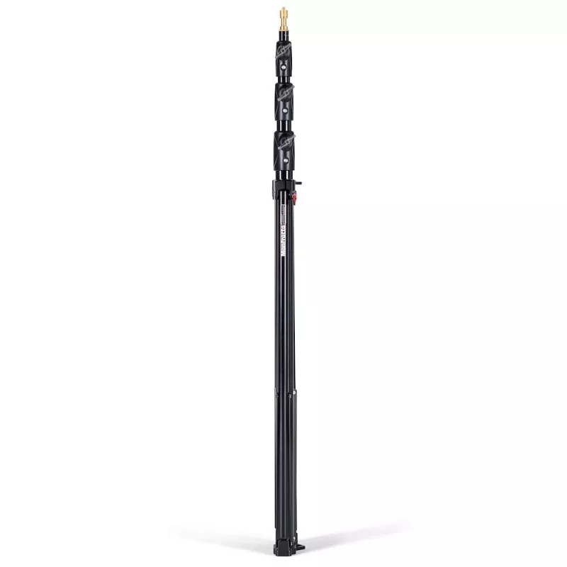 Manfrotto 1004BAC-3 set de 3 pies de luz de 4 secciones con amortiguación neumática (pack de 3, negro)