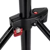 Manfrotto 1004BAC-3 set de 3 pies de luz de 4 secciones con amortiguación neumática (pack de 3, negro)