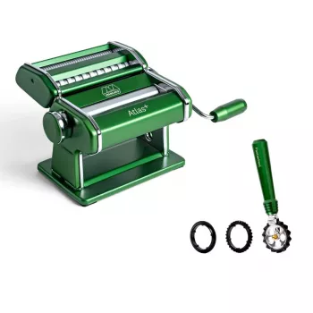 Marcato Atlas+ con Pastawheel máquina de pasta manual verde