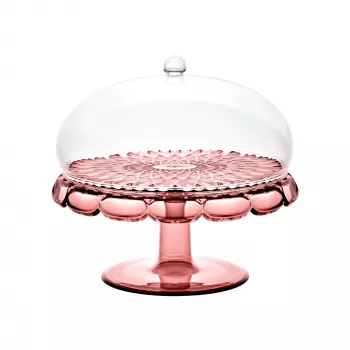 Guzzini Vanity soporte para tartas con campana de cristal, Mauve, 30 cm
