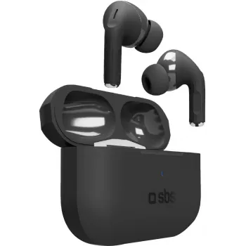 Auriculares TWS SBS Air Kab Max con estuche de carga inalámbrica, negro (TEEARTWSPMAXBTK)