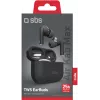 SBS Air Kab Max auriculares TWS con estuche de carga inalámbrica, negro (TEEARTWSPMAXBTK)