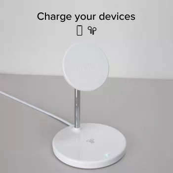 SBS base de carga 2in1, blanca (TEWIRMAG2IN1)