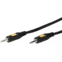 Vivanco cable de audio de 3,5 mm a 3,5 mm de 0,75 m (VVAJACK07MMK)