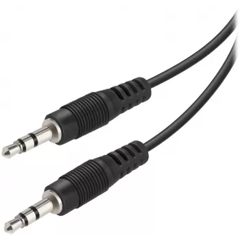 Vivanco cable de audio de 3,5 mm a 3,5 mm de 1,5 m (VVAJACK15MMK)