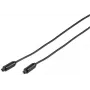 Vivanco cable óptico Toslink, chapado en oro, macho-macho, 2 m, negro (VVATOSL20K)