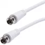 Vivanco cable SAT F de 5 m, blanco (VVSAT50MMW)