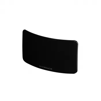 Vivanco VVTVANTMCIRCLE antena de interior para DVB-T/T2 con ganancia de 28 dB, filtro LTE/4G/5G, compatibilidad con DAB/DAB+, negra