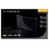 Vivanco VVTVANTMCIRCLE antena de interior para DVB-T/T2 con ganancia de 28 dB, filtro LTE/4G/5G, compatibilidad con DAB/DAB+, negra