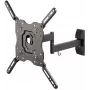 Vivanco soporte de pared TV Full Motion para pantallas de 32-55 inch hasta 35 kg, VESA 400x400, inclinable y orientable, negro