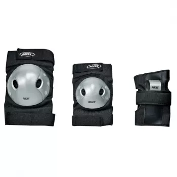 SPOKEY Roces Extra Three Pack Protecciones para patinaje negro-gris talla L