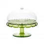 Guzzini Vanity pastelero con campana de cristal, verde nenúfar, 30 cm