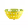 Guzzini Le Murrine fuente 25 cm amarillo azafrán/blanco/verde agua