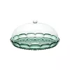 Guzzini Vanity set de plato de tarta con tapa verde matcha