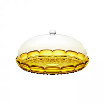 Guzzini Vanity pastelero con tapa, amarillo azafrán