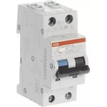 ABB 2CSR275180R0165 interruptor diferencial con protección de sobreintensidad 1P+N 16A curva C 30mA AC tipo 6kA 2 módulos DS201