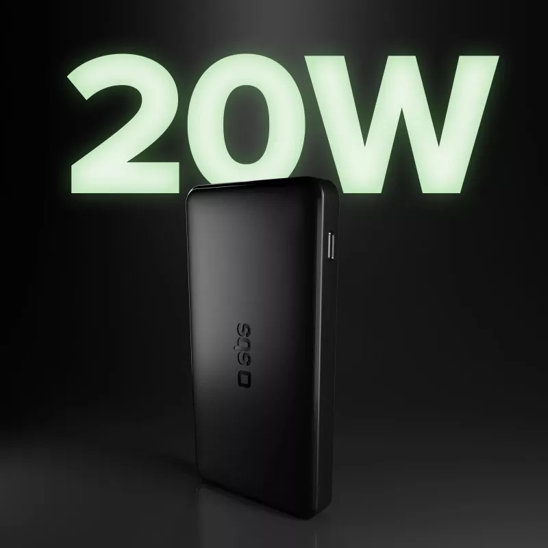 SBS TTBB10000FASTPD20K Batería externa 10000mAh Power Delivery 20W negra