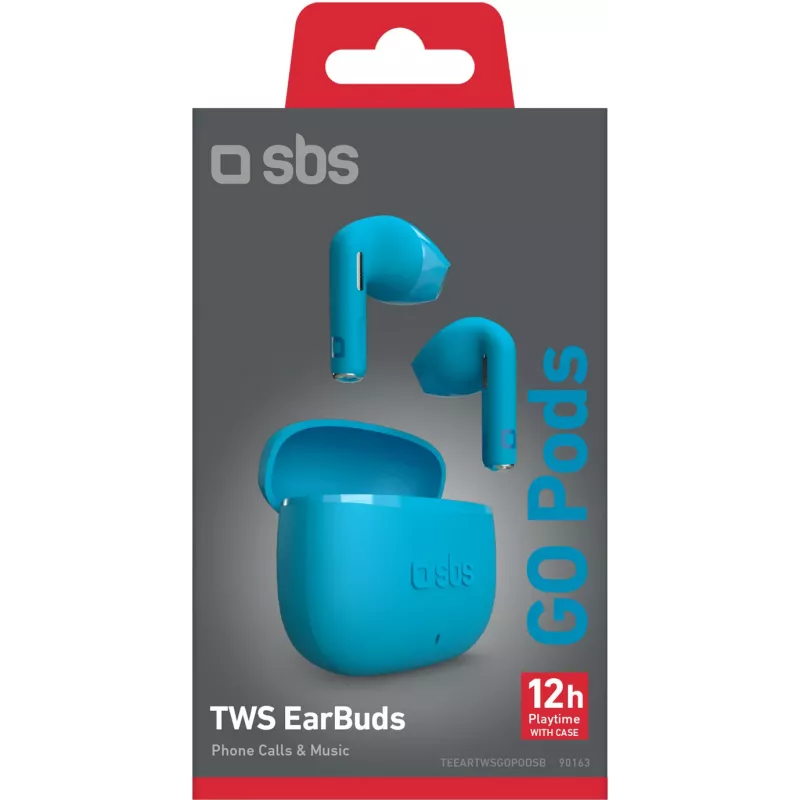 SBS Go Pods auriculares True Wireless (TWS), azul (TEEARTWSGOPODSB)