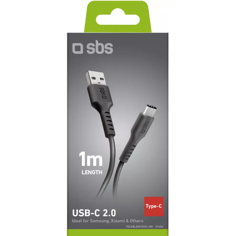 Cable de USB a USB-C SBS de 1 m, negro (TECABLEMICROC10K)