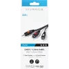 Cable de audio de 3,5 mm a 2xRCA Vivanco de 2,5 m (VVAJACK2RCA25MMK)