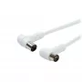 Vivanco Cable de conexión de antena, SAT, 3 m, blanco