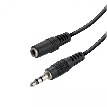 Vivanco VVAXJACK15MFK Cable alargador de audio de 3,5 mm 1,5 m negro