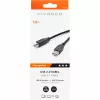 Cable de USB-A a USB-B Vivanco de 1,8 m (VVIT31USBAB18MMK)