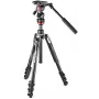 Manfrotto BEFREE Live Lever Kit de trípode de vídeo de fibra de carbono con rótula fluida