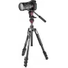 Manfrotto BEFREE Live Lever Kit de trípode de vídeo de fibra de carbono con rótula fluida