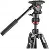 Manfrotto BEFREE Live Lever Kit de trípode de vídeo de fibra de carbono con rótula fluida